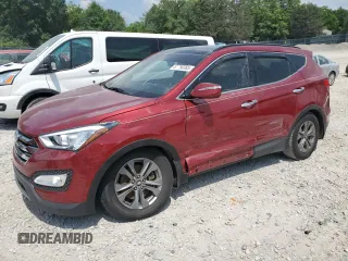 2014 Hyundai Santa Fe with VIN 5XYZU3LB8EG226881, listed as a Copart auction lot 61780385 with 27,577 mi miles and Salvage title. Bid and sale history available at DreamBid. Image 1.