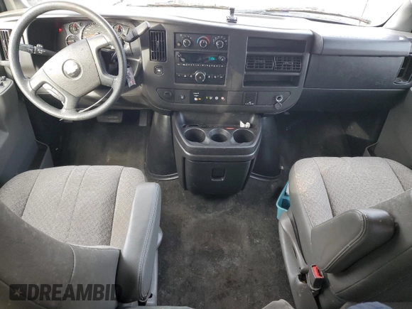 2018 Chevrolet Express Passenger LT with VIN 1GAZGPFG3J1245055, listed as a Copart auction lot 87807965 with 106,634 mi miles and Salvage title. Bid and sale history available at DreamBid. Image 8.