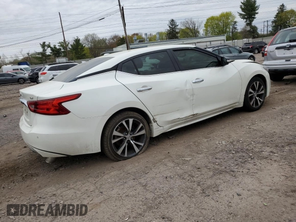 2017 Nissan Maxima SL with VIN 1N4AA6AP9HC425460, listed as a Copart auction lot 52168535 with 87,042 mi miles and Salvage title. Bid and sale history available at DreamBid. Image 3.