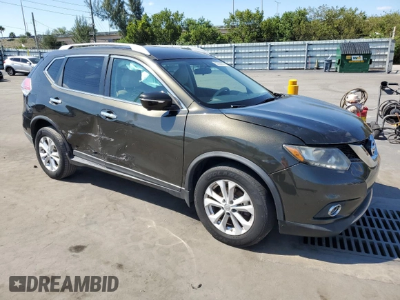2015 Nissan Rogue S with VIN 5N1AT2MT1FC868734, listed as a Copart auction lot 53066935 with 96,568 mi miles and Salvage Title. Bid and sale history available at carsss.com. Image 4.