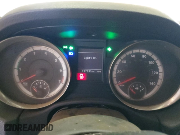 2013 Dodge Durango Crew with VIN 1C4RDHDG5DC617402, listed as a Copart auction lot 58056795 with 180,990 mi miles and Salvage title. Bid and sale history available at DreamBid. Image 9.