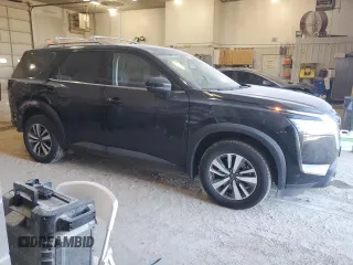 2022 Nissan Pathfinder SL with VIN 5N1DR3CCXNC223100, listed as a Copart auction lot 49056955 with 34,736 mi miles and Salvage title. Bid and sale history available at DreamBid. Image 4.