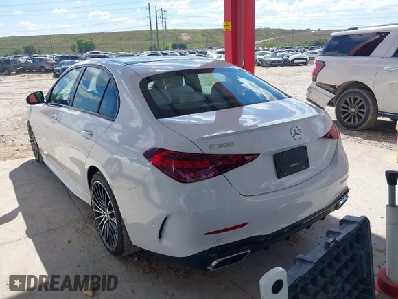 2024 Mercedes-Benz C 300 with VIN W1KAF4GB3RR215534, listed as a IAAI auction lot 41635335 with 5,652 mi miles and . Bid and sale history available at DreamBid. Image 3.