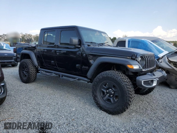 2024 Jeep Gladiator Sport z VIN 1C6HJTAG1RL109471, wystawiony jako Copart lot #74137604 z przebiegiem 1 667 mil mil oraz Szkoda całkowita • Salvage title. Historia ofert i sprzedaży dostępna na DreamBid. Obrazek 4.