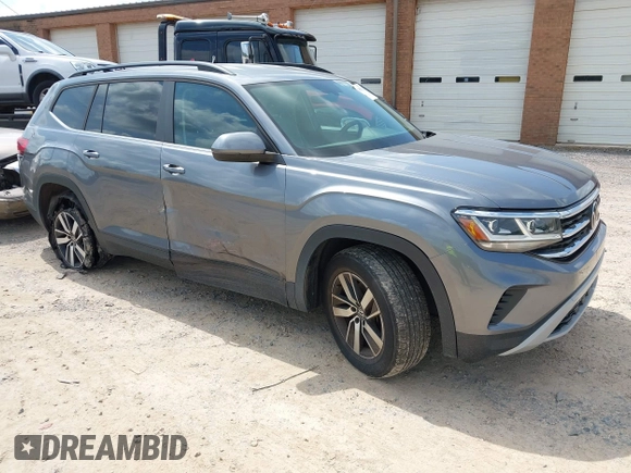 2021 Volkswagen Atlas SE with VIN 1V2DP2CA6MC500115, listed as a IAAI auction lot 42503213 with 49,898 mi miles and . Bid and sale history available at DreamBid. Image 1.