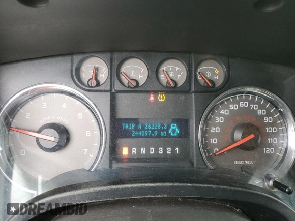 2010 Ford F-150 XL with VIN 1FTFW1CV9AFB28242, listed as a Copart auction lot 47129705 with 244,097 mi miles and Non Repairable. Bid and sale history available at carsss.com. Image 9.
