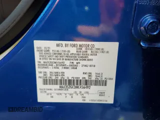 2021 Ford EcoSport SE with VIN MAJ3S2GE3MC456492, listed as a Copart auction lot 73793424 with Not provided miles and Non repairable. Bid and sale history available at DreamBid. Image 14.