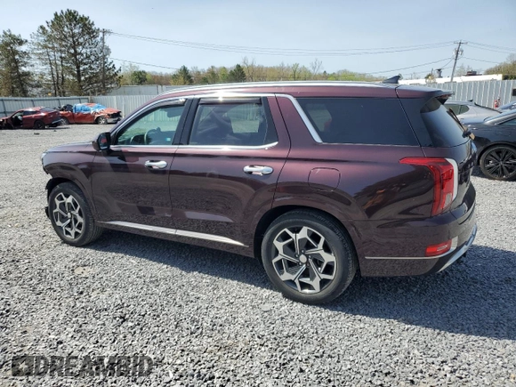 2022 Hyundai Palisade Calligraphy z VIN KM8R74HE0NU376803, wystawiony jako Copart lot #54317595 z przebiegiem 10 715 mil mil oraz Szkody całkowita. Historia ofert i sprzedaży dostępna na DreamBid. Obrazek 2.