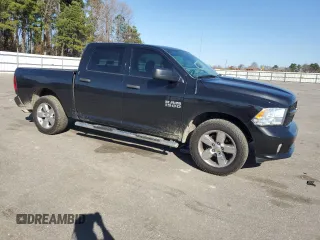 2017 Ram 1500 Express with VIN 1C6RR7KG7HS681569, listed as a Copart auction lot 48536255 with 151,466 mi miles and Salvage title. Bid and sale history available at DreamBid. Image 4.