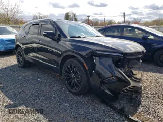 2023 Chevrolet Blazer Premier с VIN 3GNKBLRS0PS100294, выставлен на аукционе Copart как лот 53271905 с пробегом 33 377 миль миль и Списание • Salvage title. История ставок и продаж доступна на DreamBid. Изображение 4.