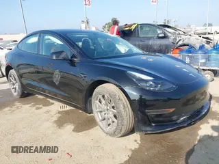 2023 Tesla Model 3 with VIN 5YJ3E1EA0PF680287, listed as a IAAI auction lot 39491902 with 12,480 mi miles and . Bid and sale history available at DreamBid. Image 1.