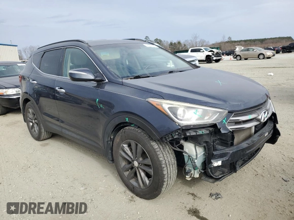 2017 Hyundai Santa Fe Sport 2.0T with VIN 5NMZU4LA1HH040946, listed as a Copart auction lot 48427805 with 116,119 mi miles and Salvage Title. Bid and sale history available at carsss.com. Image 4.