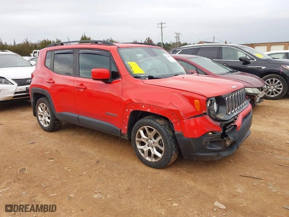 2017 Jeep Renegade Altitude with VIN ZACCJABB1HPF97308, listed as a IAAI auction lot 41768981 with 70,700 mi miles. Bid and sale history available at carsss.com. Image 1.