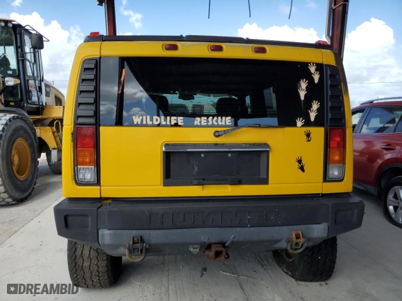 2003 Hummer H2 with VIN 5GRGN23U63H106323, listed as a Copart auction lot 76447054 with 0 mi miles and Clean Title. Bid and sale history available at carsss.com. Image 6.