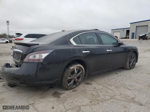 2014 Nissan Maxima 3.5 SV w/Sport Pkg with VIN 1N4AA5AP9EC468234, listed as a Copart auction lot 50946845 with 124,235 mi miles and Salvage Title. Bid and sale history available at carsss.com. Image 3.