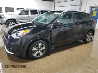 2018 Kia Niro LX with VIN KNDCB3LC8J5124228, listed as a Copart auction lot 47780205 with 107,629 mi miles and Salvage Title. Bid and sale history available at carsss.com. Image 1.