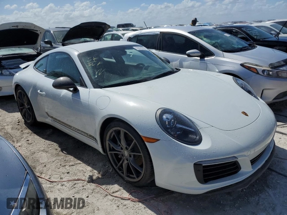 2019 Porsche 911 Carrera with VIN WP0AA2A96KS104011, listed as a Copart auction lot 76576224 with 3,807 mi miles and Non Repairable. Bid and sale history available at DreamBid. Image 4.