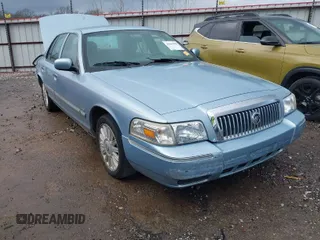 2009 Mercury Grand Marquis LS with VIN 2MEHM75V99X618418, listed as a IAAI auction lot 41104998 with 72,658 mi miles. Bid and sale history available at carsss.com. Image 1.