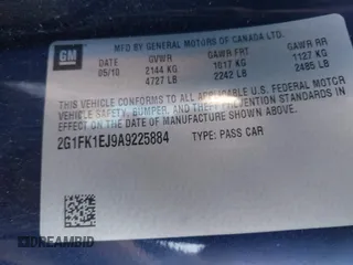 2010 Chevrolet Camaro 2SS z VIN 2G1FK1EJ9A9225884, wystawiony jako IAAI lot #41807248 z przebiegiem 197 908 mil mil oraz . Historia ofert i sprzedaży dostępna na DreamBid. Obrazek 9.