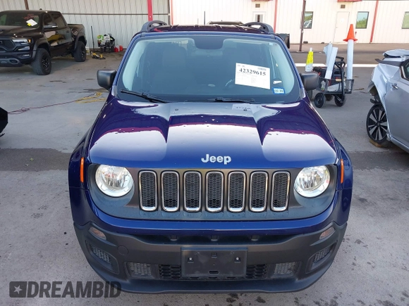 2017 Jeep Renegade Sport with VIN ZACCJAAB2HPE89099, listed as a IAAI auction lot 42329615 with 102,763 mi miles and . Bid and sale history available at DreamBid. Image 12.
