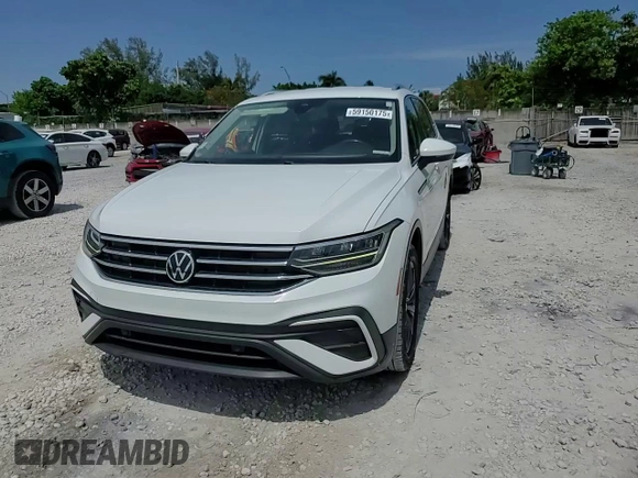2022 Volkswagen Tiguan SE with VIN 3VV3B7AX4NM147469, listed as a Copart auction lot 59150175 with 100,307 mi miles and Salvage title. Bid and sale history available at DreamBid. Image 14.