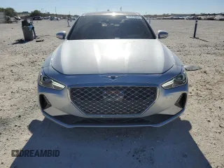2019 Genesis G70 3.3T Advanced with VIN KMTG74LE1KU024023, listed as a Copart auction lot 77521804 with 33,639 mi miles and Salvage Title. Bid and sale history available at carsss.com. Image 5.