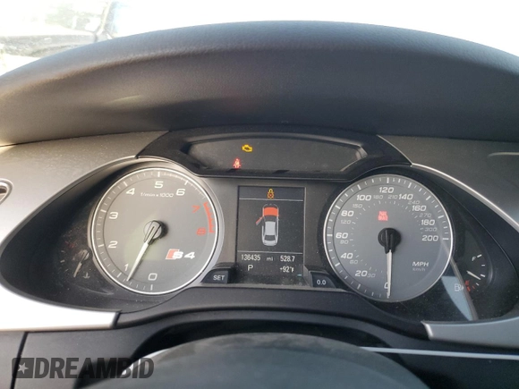 2011 Audi S4 Premium Plus with VIN WAUBGAFL6BA176704, listed as a Copart auction lot 52732465 with 136,435 mi miles and Clean Title. Bid and sale history available at DreamBid. Image 9.