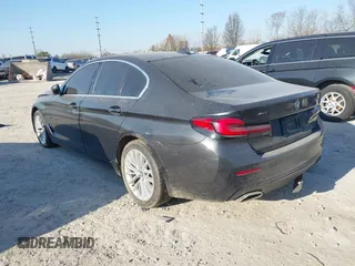 2021 BMW 5 Series 530i xDrive with VIN WBA13BJ06MCF66402, listed as a IAAI auction lot 41760543 with 93,002 mi miles and . Bid and sale history available at carsss.com. Image 3.