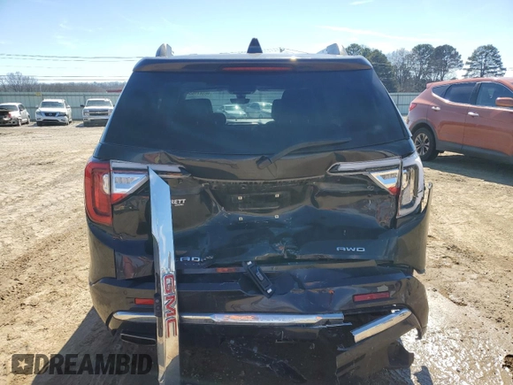 2020 GMC Acadia Denali with VIN 1GKKNXLS1LZ152440, listed as a Copart auction lot 46347165 with 67,682 mi miles and Salvage title. Bid and sale history available at DreamBid. Image 6.