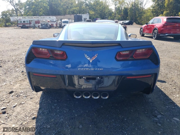 2014 Chevrolet Corvette Stingray Z51 2LT with VIN 1G1YK2D71E5116164, listed as a Copart auction lot 75863224 with 71,250 mi miles and Salvage Title. Bid and sale history available at carsss.com. Image 6.