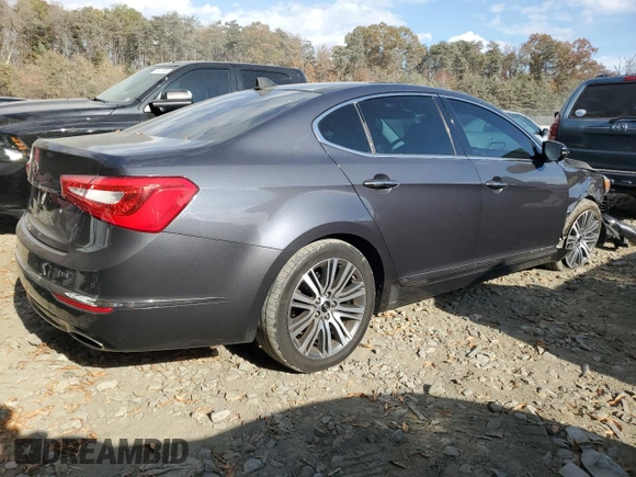 2015 Kia Cadenza Premium with VIN KNALN4D74F5177897, listed as a Copart auction lot 78867304 with 47,087 mi miles and Salvage Title. Bid and sale history available at carsss.com. Image 3.