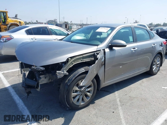 2018 Kia Optima S with VIN 5XXGT4L34JG263479, listed as a IAAI auction lot 42675426 with Not provided miles and . Bid and sale history available at DreamBid. Image 16.