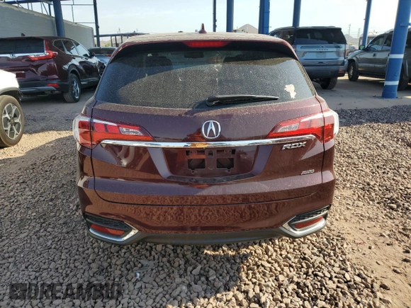 2017 Acura RDX Technology with VIN 5J8TB4H54HL021539, listed as a Copart auction lot 57504095 with 52,339 mi miles and Salvage title. Bid and sale history available at DreamBid. Image 6.