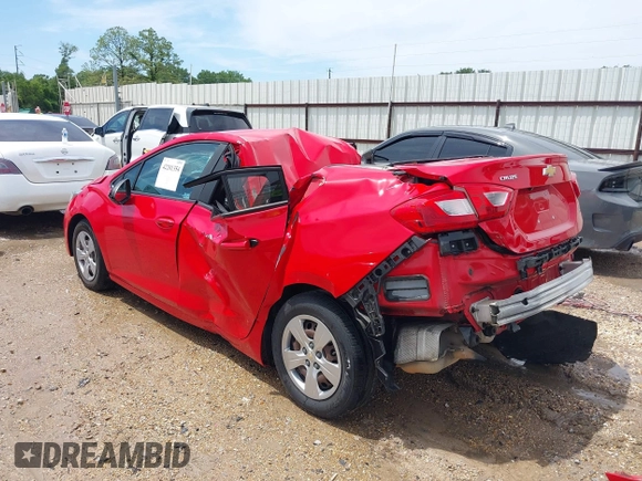 2017 Chevrolet Cruze LS z VIN 1G1BC5SM5H7125052, wystawiony jako IAAI lot #42201354 z przebiegiem 138 454 mil mil oraz . Historia ofert i sprzedaży dostępna na DreamBid. Obrazek 3.