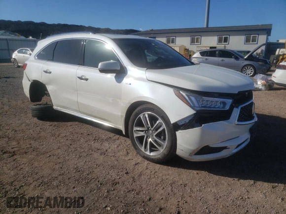 2019 Acura MDX Sport Hybrid w/Advance Pkg with VIN 5J8YD7H72KL000845, listed as a Copart auction lot 45226984 with 63,703 mi miles. Bid and sale history available at carsss.com. Image 4.