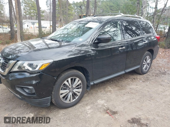 2020 Nissan Pathfinder S with VIN 5N1DR2AN3LC626072, listed as a IAAI auction lot 41196639 with 148,626 mi miles. Bid and sale history available at carsss.com. Image 2.