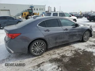 2018 Acura TLX Technology z VIN 19UUB3F5XJA802956, wystawiony jako Copart lot #46687825 z przebiegiem Nie podano mil oraz Szkoda całkowita • Salvage title. Historia ofert i sprzedaży dostępna na DreamBid. Obrazek 3.