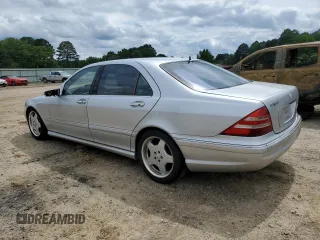 2002 Mercedes-Benz S 500 z VIN WDBNG75JX2A237991, wystawiony jako Copart lot #58341265 z przebiegiem Nie podano mil oraz Szkoda całkowita • Salvage title. Historia ofert i sprzedaży dostępna na DreamBid. Obrazek 2.