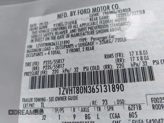 2006 Ford Mustang Standard с VIN 1ZVHT80N365131890, выставлен на аукционе IAAI как лот 42291926 с пробегом 199 403 миль миль и . История ставок и продаж доступна на DreamBid. Изображение 9.