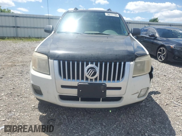 2010 Mercury Mariner with VIN 4M2CN8B76AKJ17945, listed as a Copart auction lot 58177785 with Not provided miles and Salvage title. Bid and sale history available at DreamBid. Image 5.