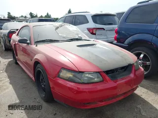 2001 Ford Mustang GT Deluxe with VIN 1FAFP42X01F186764, listed as a IAAI auction lot 40178612 with 195,529 mi miles and . Bid and sale history available at DreamBid. Image 1.