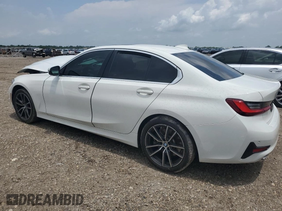 2022 BMW 3 Series 330i with VIN 3MW5R1J07N8C63497, listed as a Copart auction lot 54549985 with Not provided miles and Salvage title. Bid and sale history available at DreamBid. Image 2.