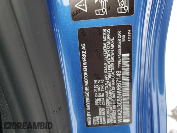 2017 BMW M2 z VIN WBA2L3C55HV667148, wystawiony jako Copart lot #88339095 z przebiegiem 102 647 mil mil oraz Szkoda całkowita • Salvage title. Historia ofert i sprzedaży dostępna na DreamBid. Obrazek 13.