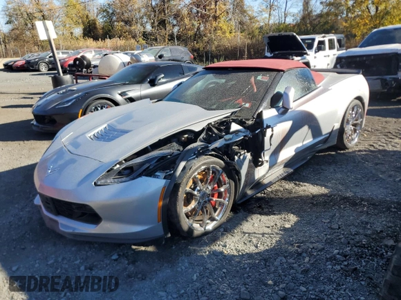 2019 Chevrolet Corvette Grand Sport 2LT with VIN 1G1YY3D73K5114173, listed as a Copart auction lot 77837054 with 39,303 mi miles and Salvage Title. Bid and sale history available at carsss.com. Image 1.