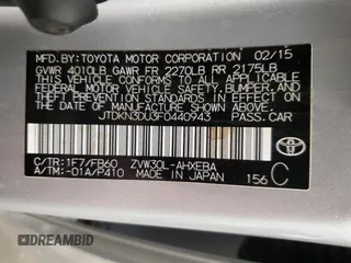 2015 Toyota Prius Four with VIN JTDKN3DU3F0440943, listed as a Copart auction lot 50627735 with 69,422 mi miles and Salvage Title. Bid and sale history available at carsss.com. Image 15.