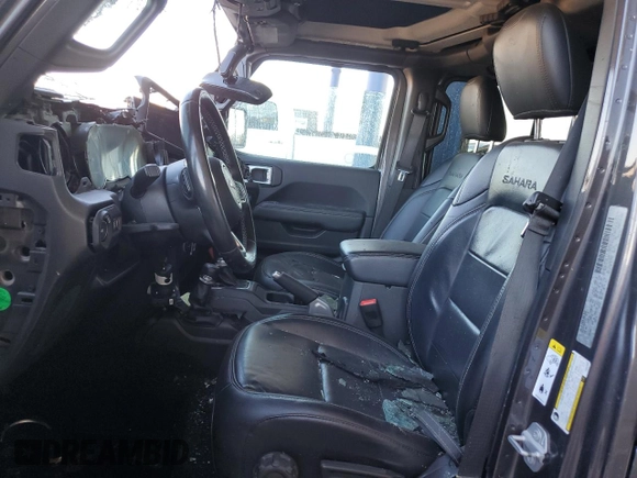 2019 Jeep Wrangler Unlimited Sahara with VIN 1C4HJXENXKW617130, listed as a Copart auction lot 47091255 with Not provided miles and Salvage title. Bid and sale history available at DreamBid. Image 7.