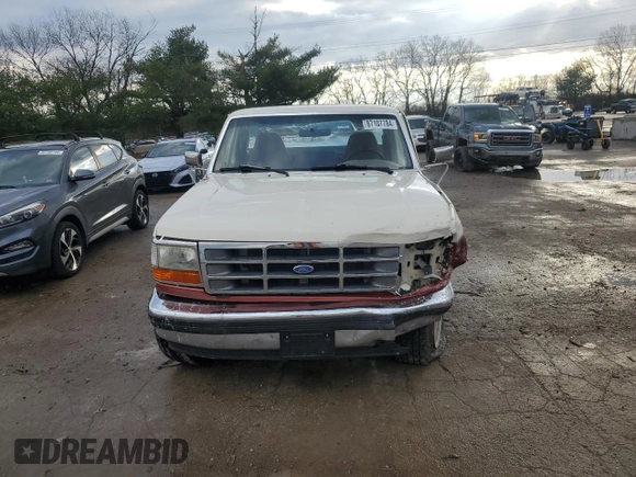 1995 Ford F-150 with VIN 1FTEF14H3SNA93998, listed as a Copart auction lot 87107784 with 0 mi miles and Salvage Title. Bid and sale history available at carsss.com. Image 5.