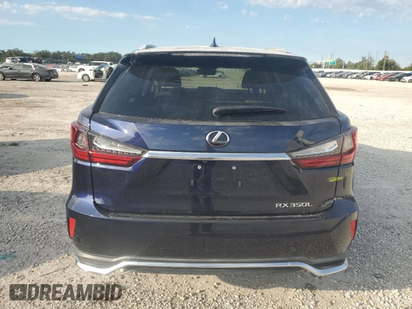 2021 Lexus RX 350L with VIN JTJHZKEA6M2021819, listed as a Copart auction lot 74559854 with 14,652 mi miles and Salvage title. Bid and sale history available at DreamBid. Image 6.