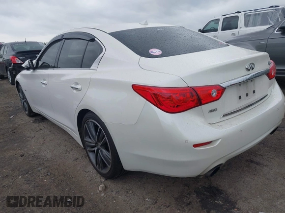 2016 Infiniti Q50 Premium with VIN JN1EV7AR8GM345554, listed as a IAAI auction lot 41965915 with 88,646 mi miles and . Bid and sale history available at DreamBid. Image 3.
