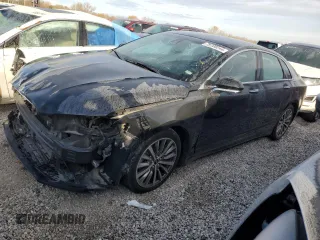 2017 Lincoln MKZ Select with VIN 3LN6L5C90HR604275, listed as a Copart auction lot 79700244 with 124,105 mi miles and Salvage Title. Bid and sale history available at carsss.com. Image 1.